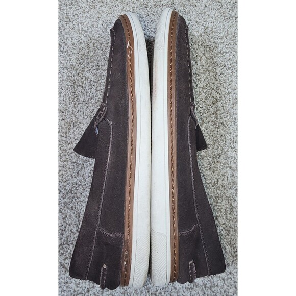 Tommy Hilfiger Brown Leather Suede Slip on Loafer Sneaker Size 9 Style TMLENNOX - Picture 7 of 9